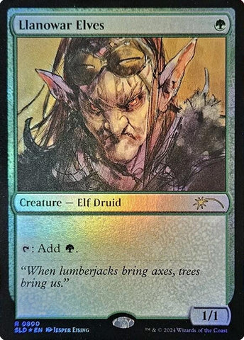 Llanowar Elves (0800) (Rainbow Foil) [Secret Lair Drop Series] - The Mythic Store | 24h Order Processing