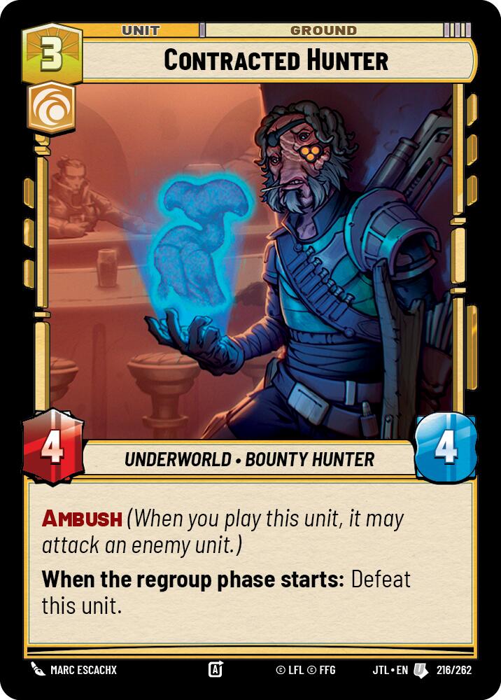Contracted Hunter (216/262) (216/257) [Jump to Lightspeed] - The Mythic Store | 24h Order Processing