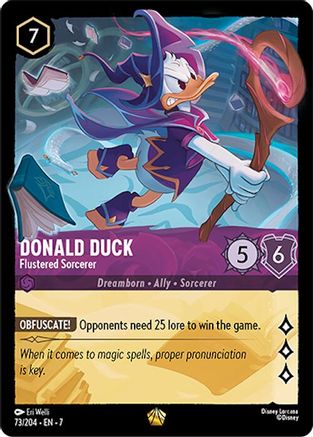 Donald Duck - Flustered Sorcerer (73/204) [Archazia's Island] - The Mythic Store | 24h Order Processing