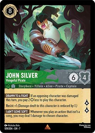 John Silver - Vengeful Pirate (109/204) [Archazia's Island] - The Mythic Store | 24h Order Processing