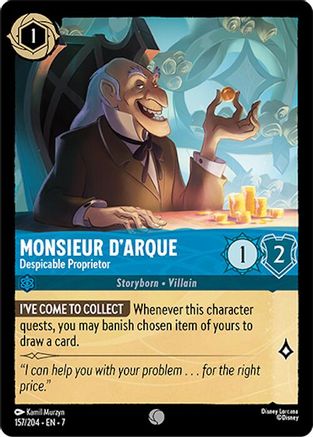 Monsieur D'Arque - Despicable Proprietor (157/204) [Archazia's Island] - The Mythic Store | 24h Order Processing
