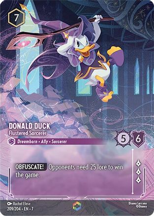 Donald Duck - Flustered Sorcerer (Enchanted) (209/204) [Archazia's Island] - The Mythic Store | 24h Order Processing