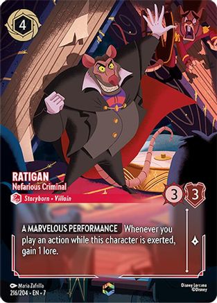 Ratigan - Nefarious Criminal (Enchanted) (216/204) [Archazia's Island] - The Mythic Store | 24h Order Processing