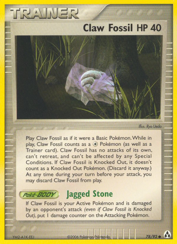 Claw Fossil (78/92) [EX: Legend Maker] - The Mythic Store | 24h Order Processing