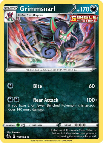 Grimmsnarl (178/264) [Sword & Shield: Fusion Strike] - The Mythic Store | 24h Order Processing