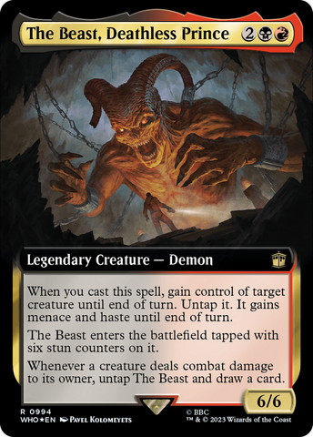 The Beast, Deathless Prince (Extended Art) (Surge Foil) [Doctor Who] - The Mythic Store | 24h Order Processing