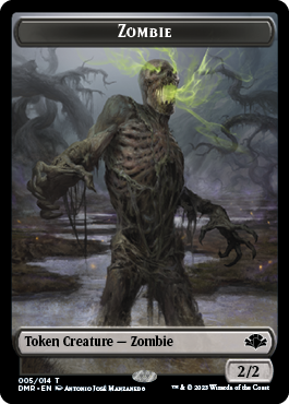 Zombie // Cat (008) Double-Sided Token [Dominaria Remastered Tokens] - The Mythic Store | 24h Order Processing