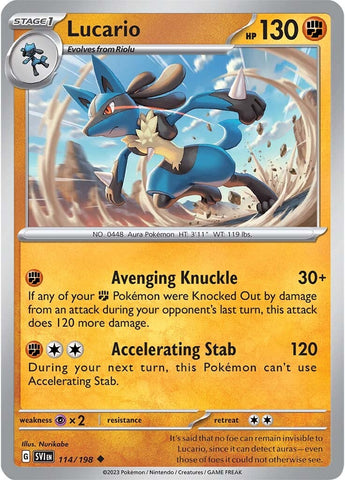 Lucario (114/198) [Scarlet & Violet: Base Set] - The Mythic Store | 24h Order Processing
