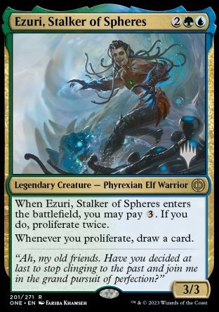 Ezuri, Stalker of Spheres (Promo Pack) [Phyrexia: All Will Be One Promos] - The Mythic Store | 24h Order Processing