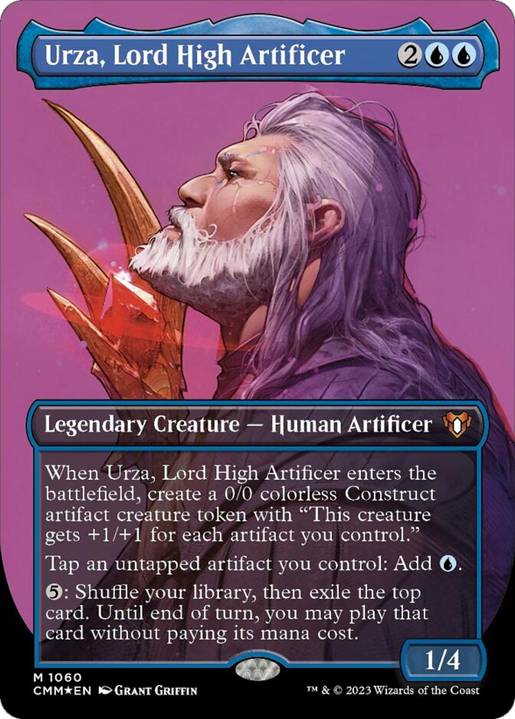 Urza, Lord High Artificer (Borderless Textured Foil Frame Break) [Commander Masters] - The Mythic Store | 24h Order Processing