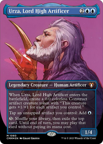 Urza, Lord High Artificer (Borderless Textured Foil Frame Break) [Commander Masters] - The Mythic Store | 24h Order Processing