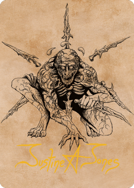Bhaal, Lord of Murder Art Card (Gold-Stamped Signature) [Commander Legends: Battle for Baldur's Gate Art Series] - The Mythic Store | 24h Order Processing