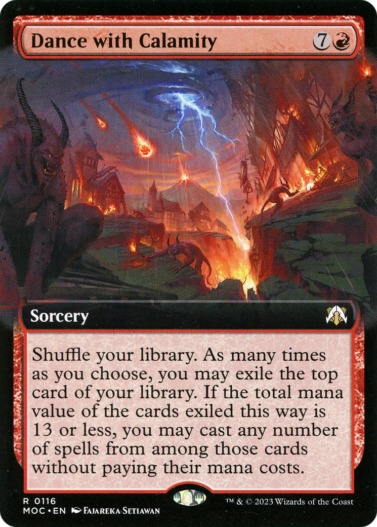 Dance with Calamity (Extended Art) [March of the Machine Commander] - The Mythic Store | 24h Order Processing