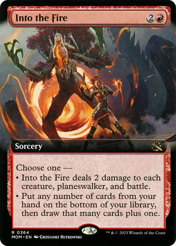 Into the Fire (Extended Art) [March of the Machine] - The Mythic Store | 24h Order Processing