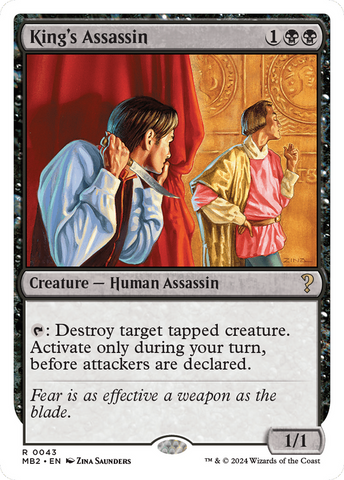 King's Assassin (White Border) [Mystery Booster 2] - The Mythic Store | 24h Order Processing