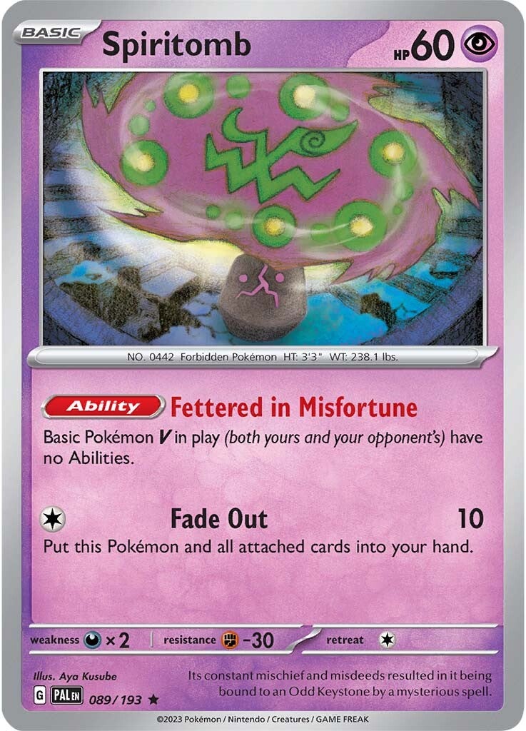 Spiritomb (089/193) [Scarlet & Violet: Paldea Evolved] - The Mythic Store | 24h Order Processing