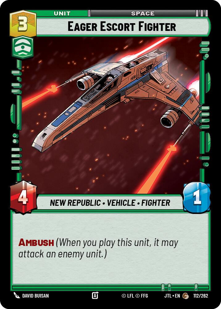 Eager Escort Fighter (112/262) (112/262) [Jump to Lightspeed] - The Mythic Store | 24h Order Processing