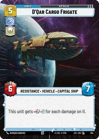 D'Qar Cargo Frigate (314) (Hyperspace) (314) [Jump to Lightspeed] - The Mythic Store | 24h Order Processing