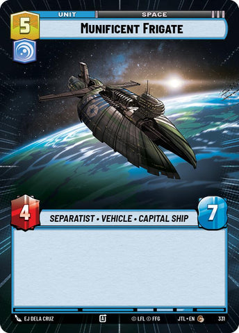 Munificent Frigate (331) (Hyperspace) (331) [Jump to Lightspeed] - The Mythic Store | 24h Order Processing