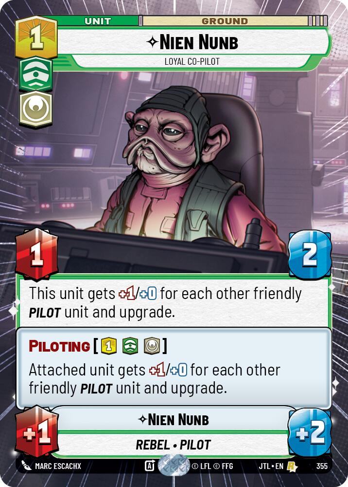 Nien Nunb - Loyal Co-Pilot (355) (Hyperspace) (355) [Jump to Lightspeed] - The Mythic Store | 24h Order Processing