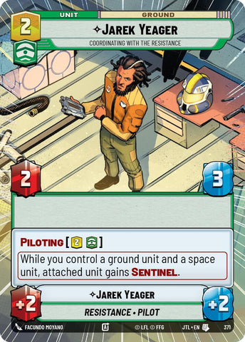 Jarek Yeager - Coordinating With The Resistance (371) (Hyperspace) (371) [Jump to Lightspeed] - The Mythic Store | 24h Order Processing