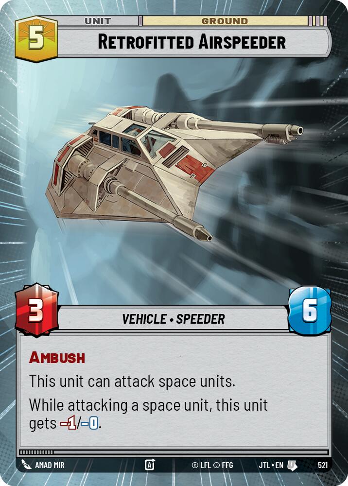 Retrofitted Airspeeder (521) (Hyperspace) (521) [Jump to Lightspeed] - The Mythic Store | 24h Order Processing