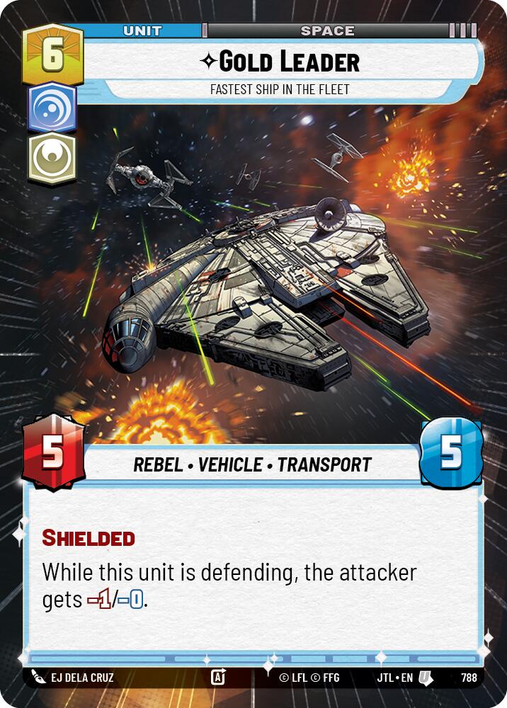 Gold Leader - Fastest Ship in the Fleet (788) (Hyperspace Foil) (788) [Jump to Lightspeed] - The Mythic Store | 24h Order Processing