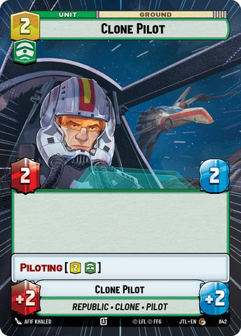 Clone Pilot (842) (Hyperspace Foil) (842) [Jump to Lightspeed] - The Mythic Store | 24h Order Processing