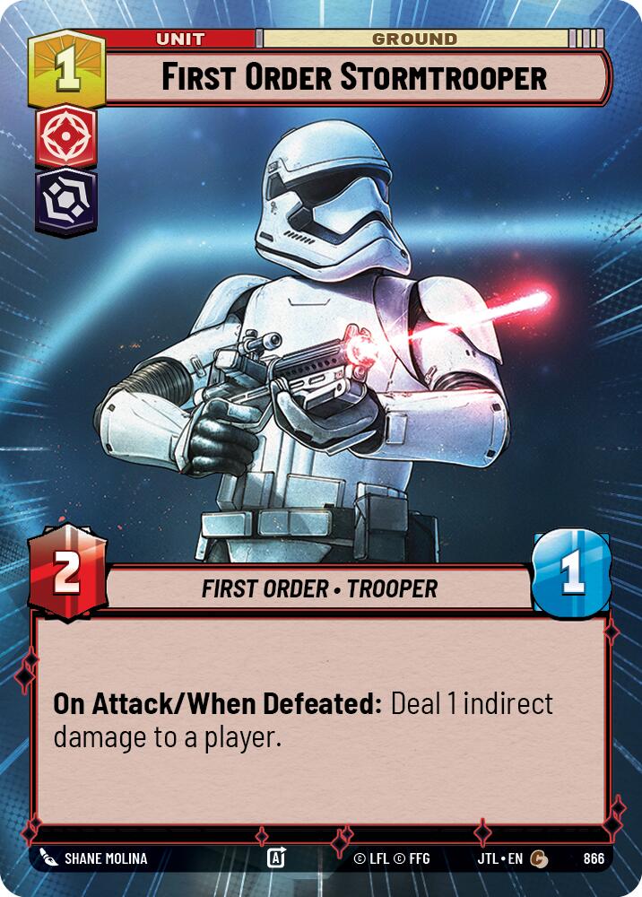 First Order Stormtrooper (866) (Hyperspace Foil) (866) [Jump to Lightspeed] - The Mythic Store | 24h Order Processing