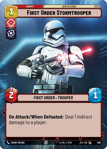 First Order Stormtrooper (866) (Hyperspace Foil) (866) [Jump to Lightspeed] - The Mythic Store | 24h Order Processing