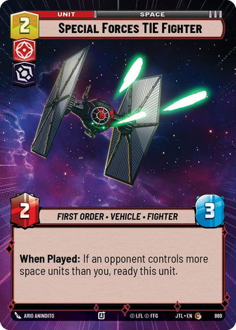 Special Forces TIE Fighter (869) (Hyperspace Foil) (869) [Jump to Lightspeed] - The Mythic Store | 24h Order Processing