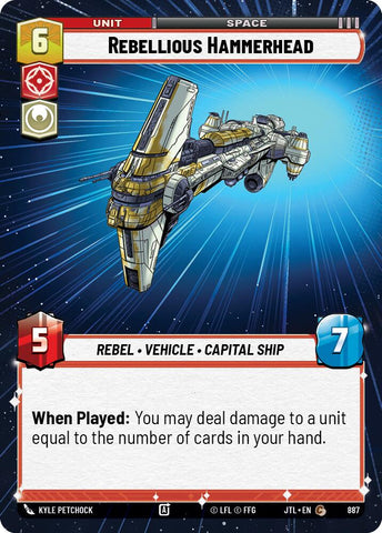 Rebellious Hammerhead (887) (Hyperspace Foil) (887) [Jump to Lightspeed] - The Mythic Store | 24h Order Processing