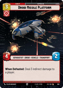 Droid Missile Platform (896) (Hyperspace Foil) (896) [Jump to Lightspeed] - The Mythic Store | 24h Order Processing