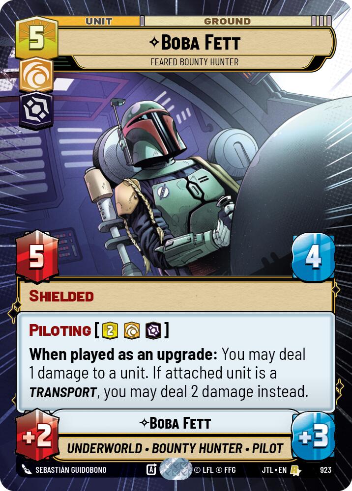 Boba Fett - Feared Bounty Hunter (923) (Hyperspace Foil) (923) [Jump to Lightspeed] - The Mythic Store | 24h Order Processing