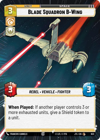 Blade Squadron B-Wing (933) (Hyperspace Foil) (933) [Jump to Lightspeed] - The Mythic Store | 24h Order Processing