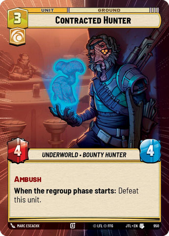 Contracted Hunter (950) (Hyperspace Foil) (950) [Jump to Lightspeed] - The Mythic Store | 24h Order Processing