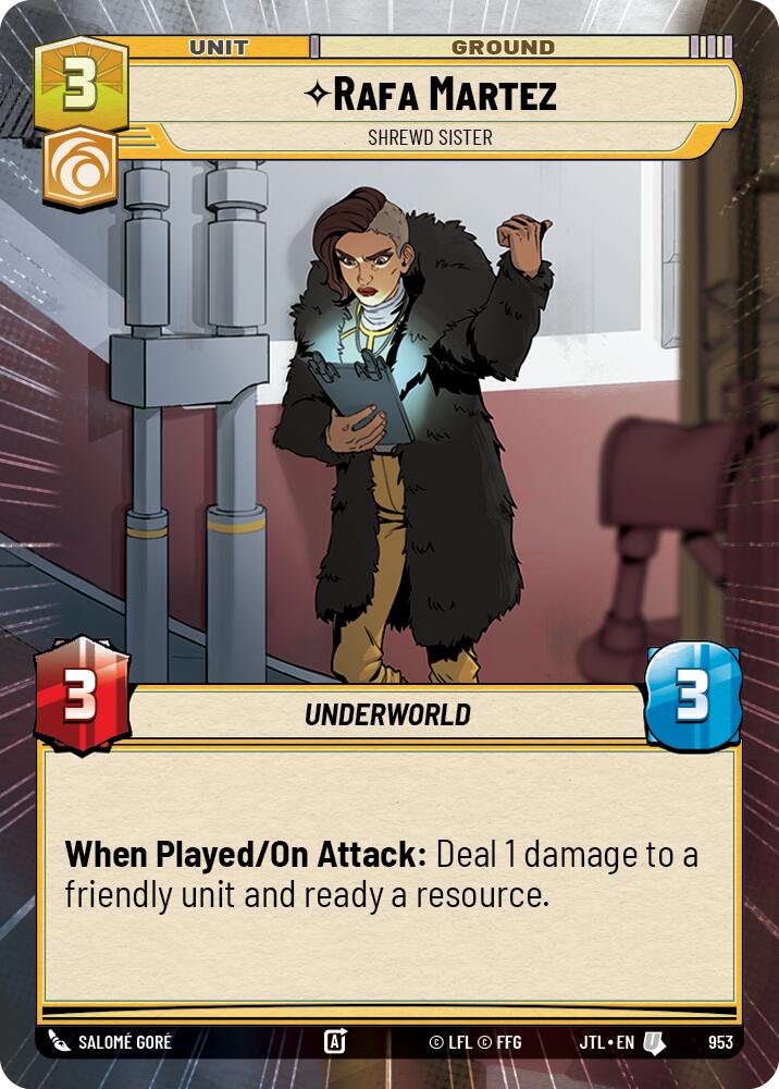 Rafa Martez - Shrewd Sister (953) (Hyperspace Foil) (953) [Jump to Lightspeed] - The Mythic Store | 24h Order Processing