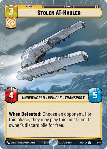 Stolen AT-Hauler (955) (Hyperspace Foil) (955) [Jump to Lightspeed] - The Mythic Store | 24h Order Processing