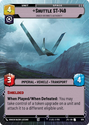 Shuttle ST-149 - Under Krennic's Authority (976) (Hyperspace Foil) (976) [Jump to Lightspeed] - The Mythic Store | 24h Order Processing