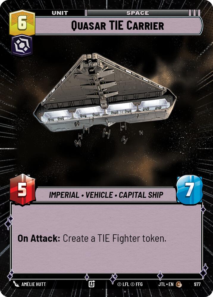 Quasar TIE Carrier (977) (Hyperspace Foil) (977) [Jump to Lightspeed] - The Mythic Store | 24h Order Processing