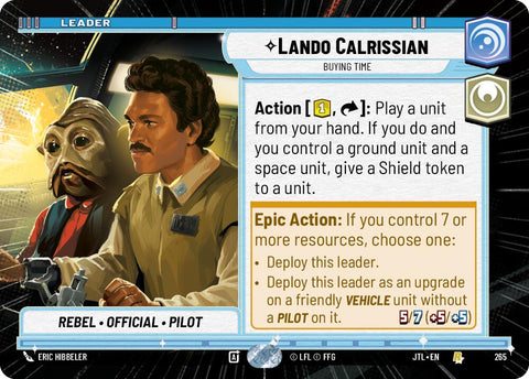 Lando Calrissian - Buying Time (265) (Hyperspace) (265) [Jump to Lightspeed] - The Mythic Store | 24h Order Processing