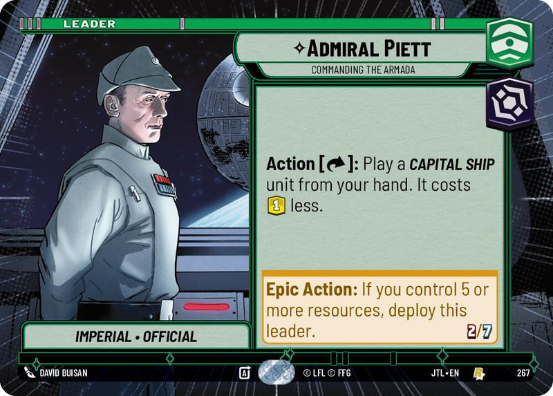 Admiral Piett - Commanding the Armada (267) (Hyperspace) (267) [Jump to Lightspeed] - The Mythic Store | 24h Order Processing