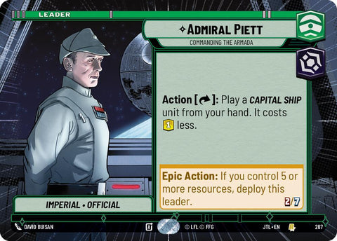 Admiral Piett - Commanding the Armada (267) (Hyperspace) (267) [Jump to Lightspeed] - The Mythic Store | 24h Order Processing