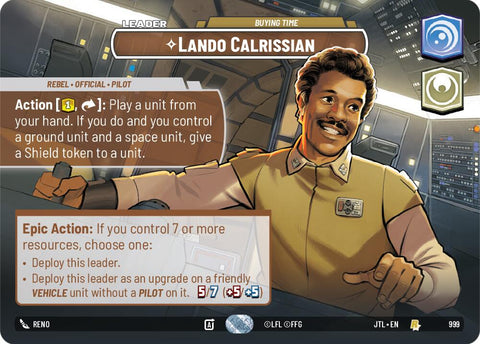 Lando Calrissian - Buying Time (999) (Showcase) (999) [Jump to Lightspeed] - The Mythic Store | 24h Order Processing