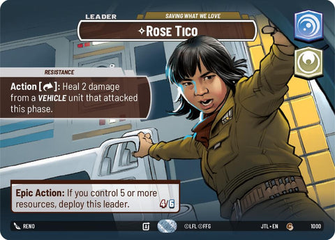 Rose Tico - Saving What We Love (1000) (Showcase) (1000) [Jump to Lightspeed] - The Mythic Store | 24h Order Processing