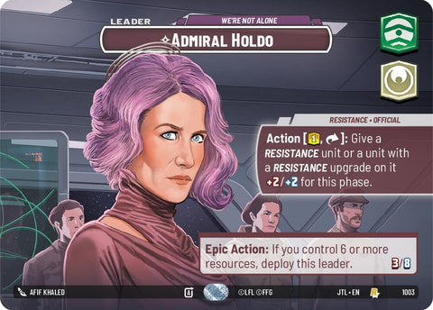 Admiral Holdo - We're Not Alone (1003) (Showcase) (1003) [Jump to Lightspeed] - The Mythic Store | 24h Order Processing