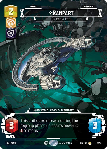 Rampart - Enjoy the Exit (1073) (Prestige Foil) (1073) [Jump to Lightspeed] - The Mythic Store | 24h Order Processing