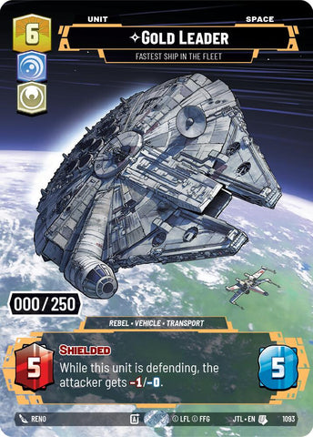 Gold Leader - Fastest Ship in the Fleet (1093) (Serialized) (1093) [Jump to Lightspeed] - The Mythic Store | 24h Order Processing