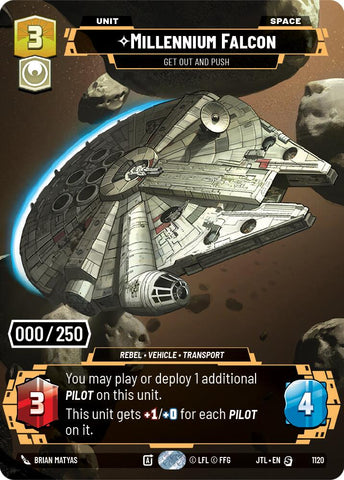 Millennium Falcon - Get Out And Push (1120) (Serialized) (1120) [Jump to Lightspeed] - The Mythic Store | 24h Order Processing