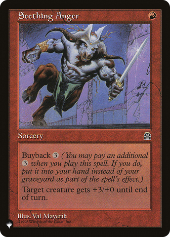 Seething Anger [The List] - The Mythic Store | 24h Order Processing